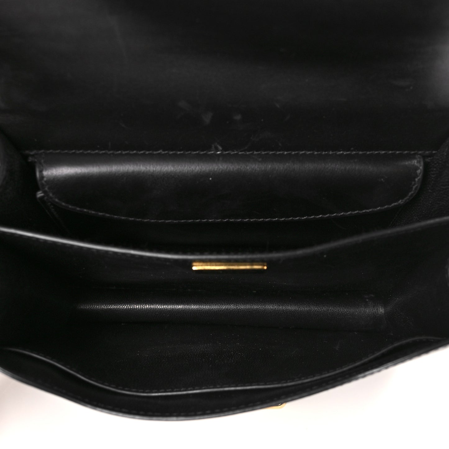 City Calfskin Saffiano Cahier Bag White Black