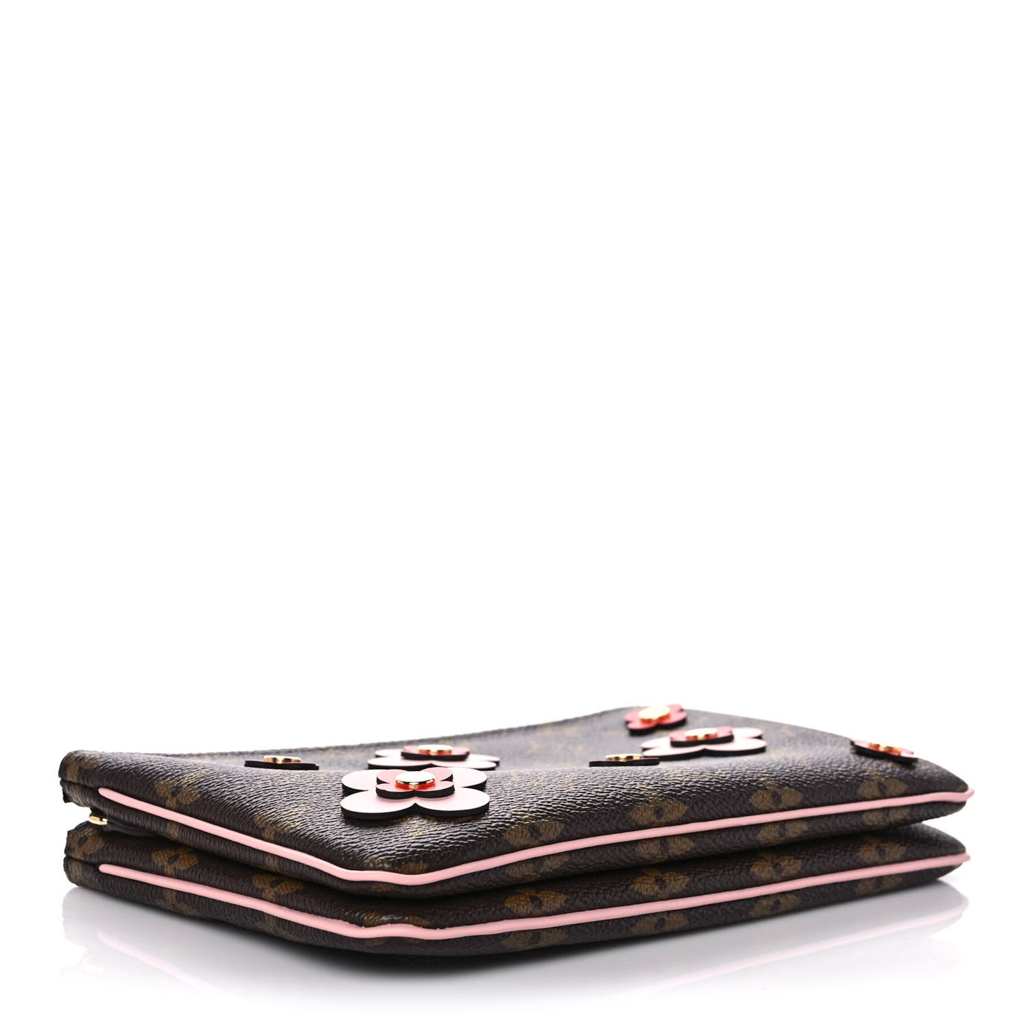 Monogram Blooming Flowers Double Zip Pochette
