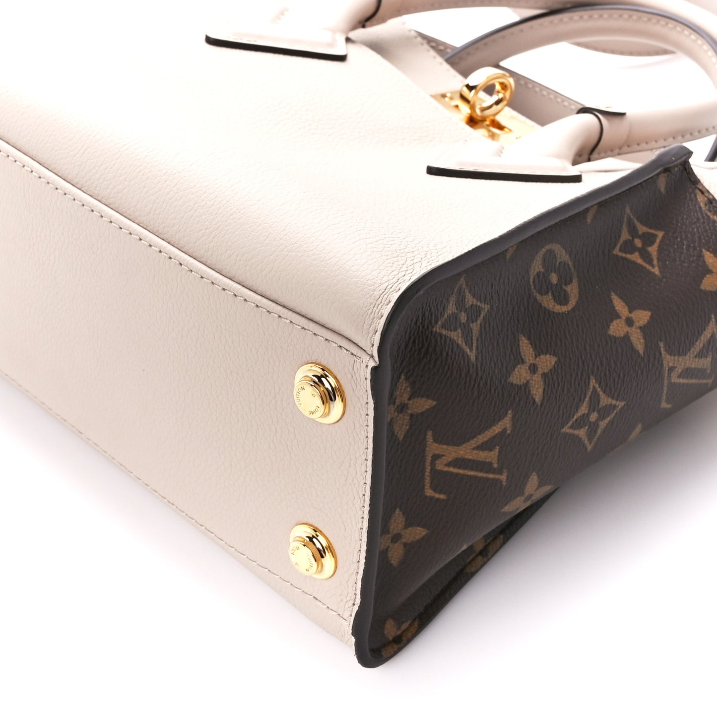 Calfskin Monogram On My Side PM Greige