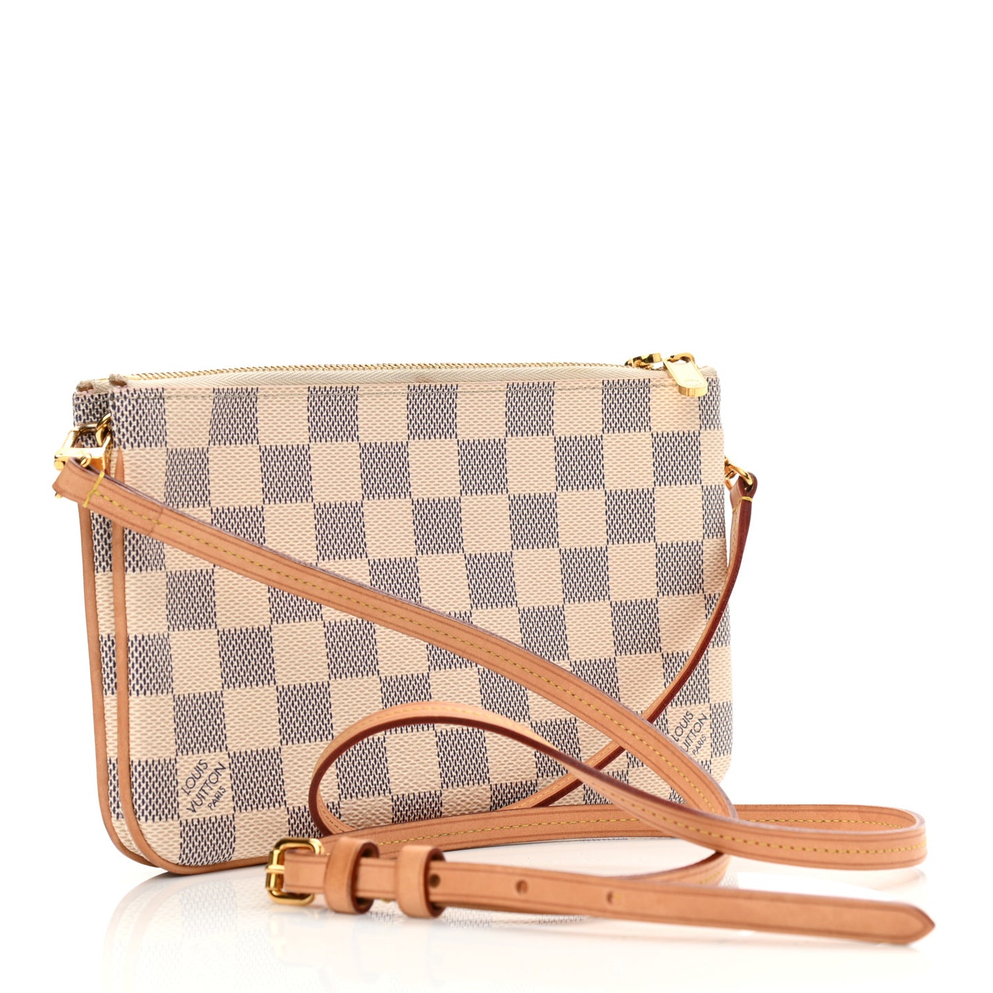 Damier Azur Double Zip Pochette