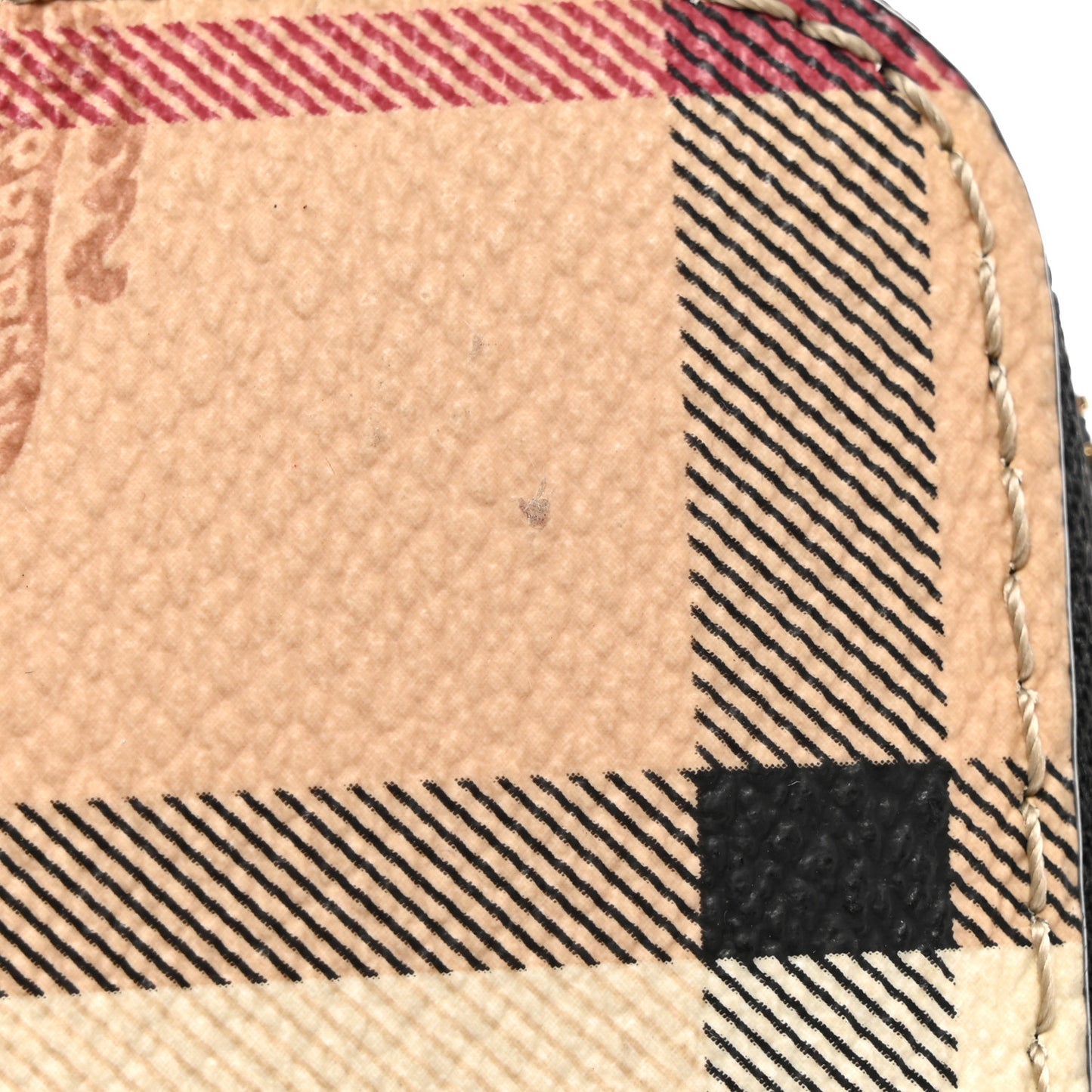 Haymarket Check Large Ziggy Zip Around Wallet Black