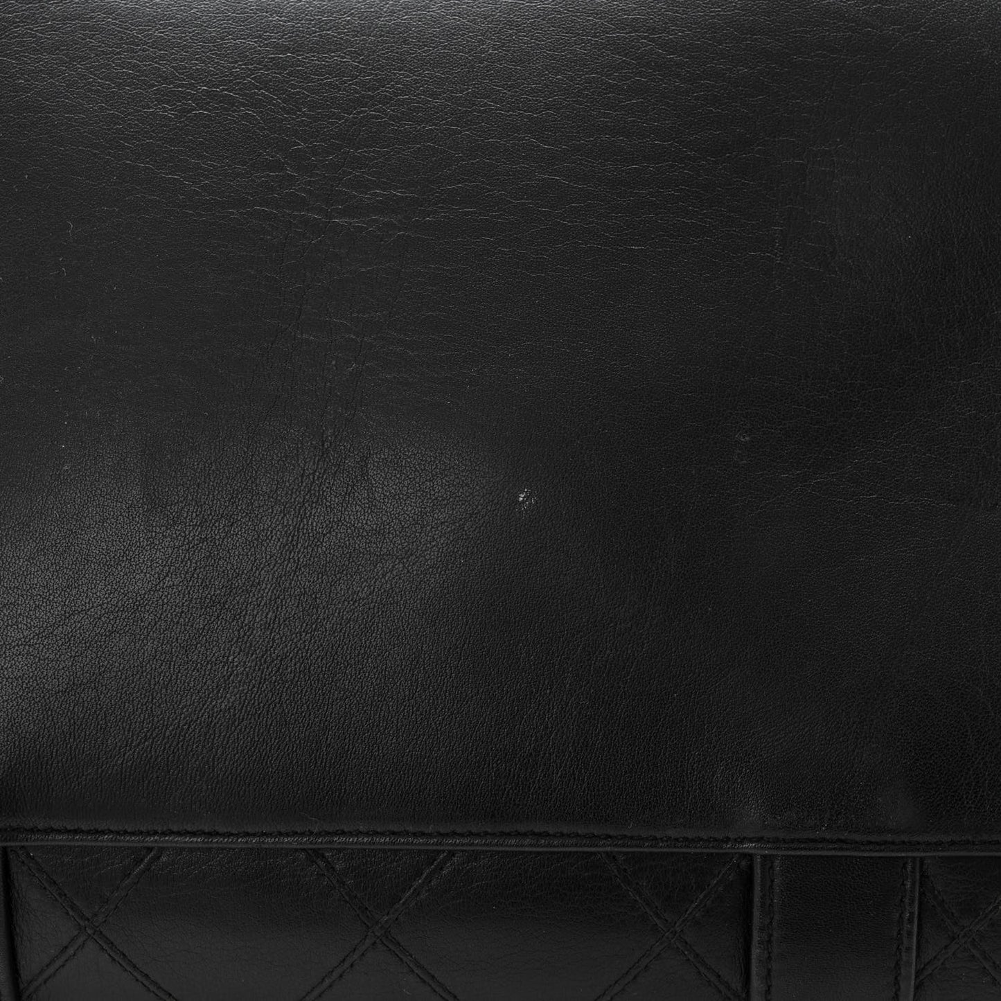 Calfskin Stitched CC Boston Black