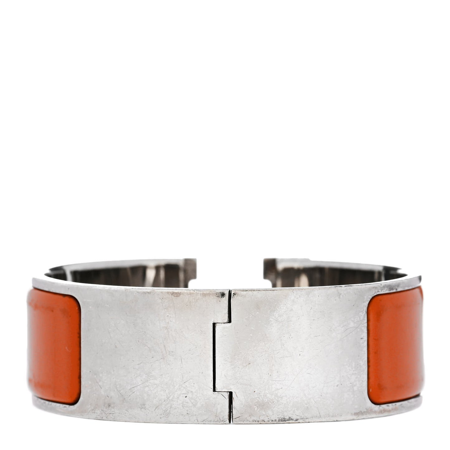 Enamel Wide Clic Clac H Bracelet PM Orange