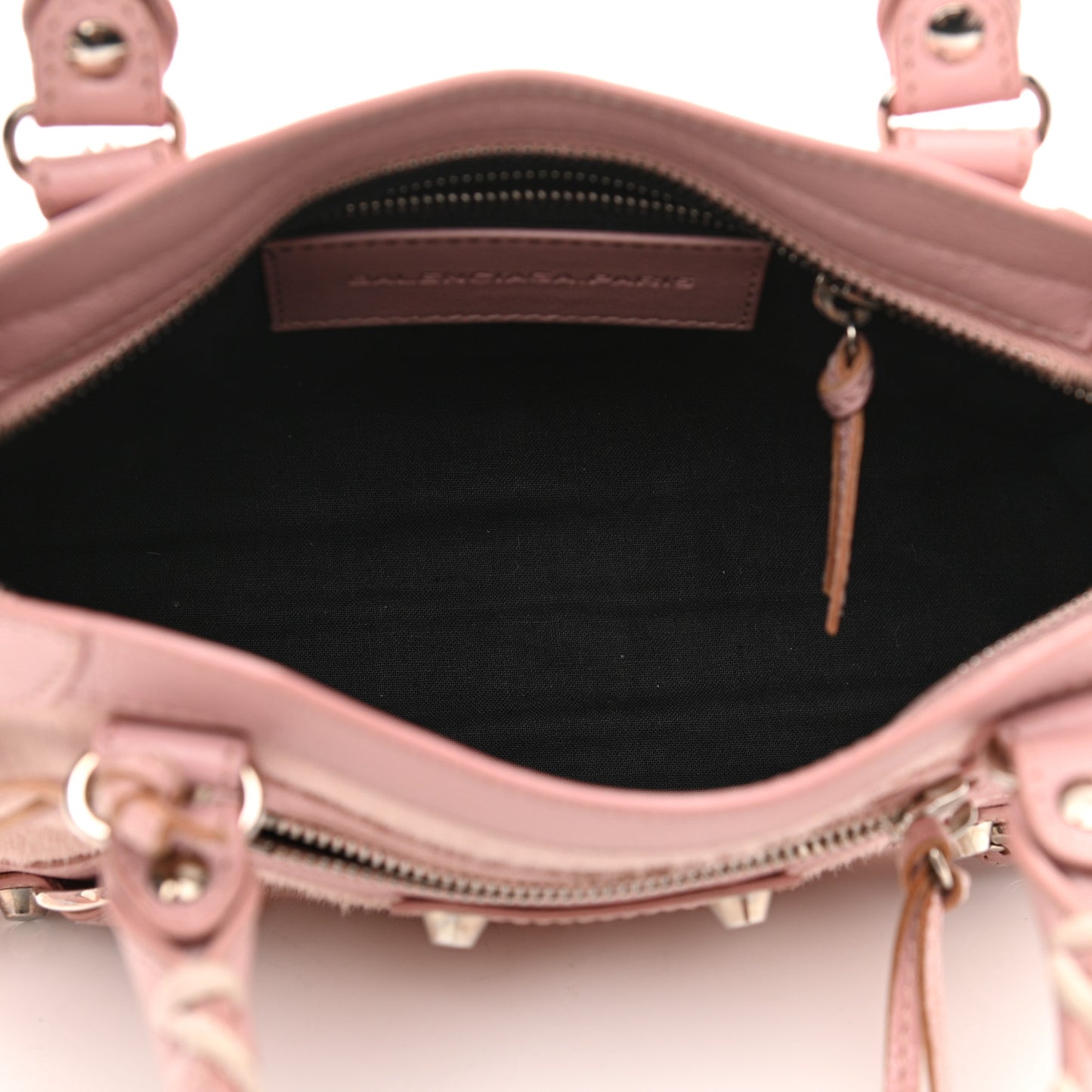 Calf Hair Classic Silver Hardware Mini City Pink