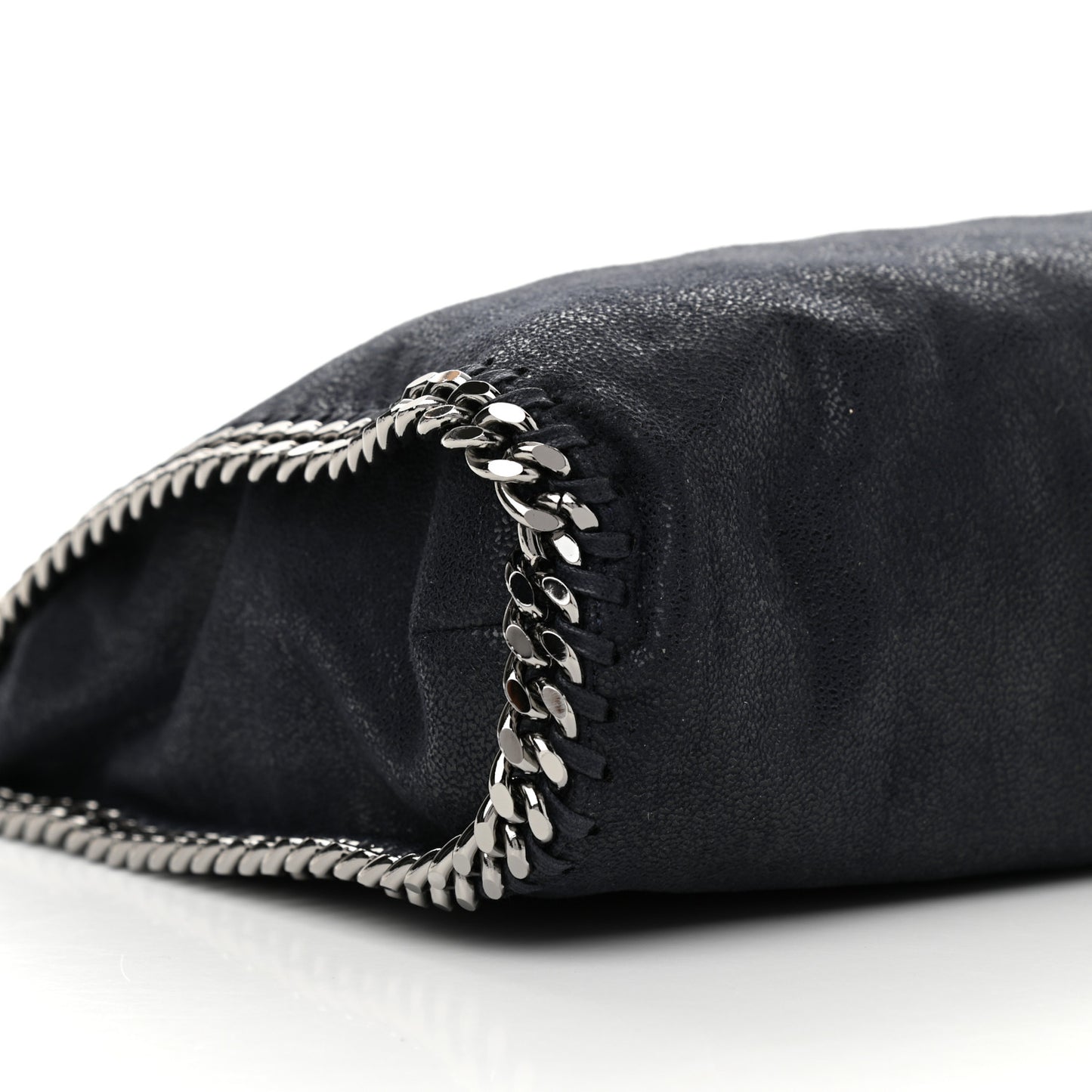 Shaggy Deer Falabella Fold Over Tote Blue