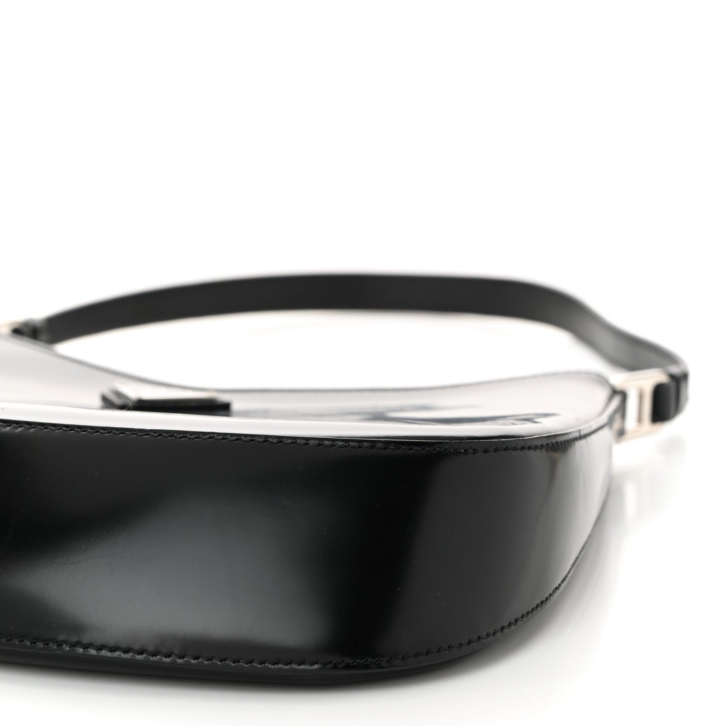 Spazzolato Cleo Shoulder Bag Black