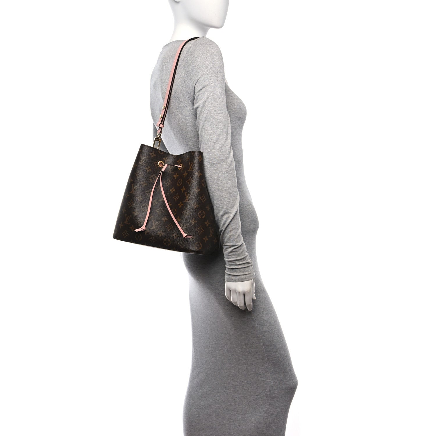 Louis Vuitton Monogram Neonoe MM Rose Poudre 2 of 9