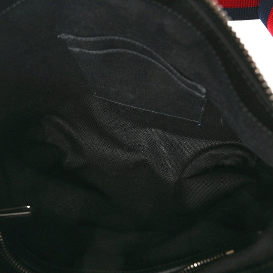 GG Supreme Monogram Night Courrier Flat Messenger Bag Black Multicolor