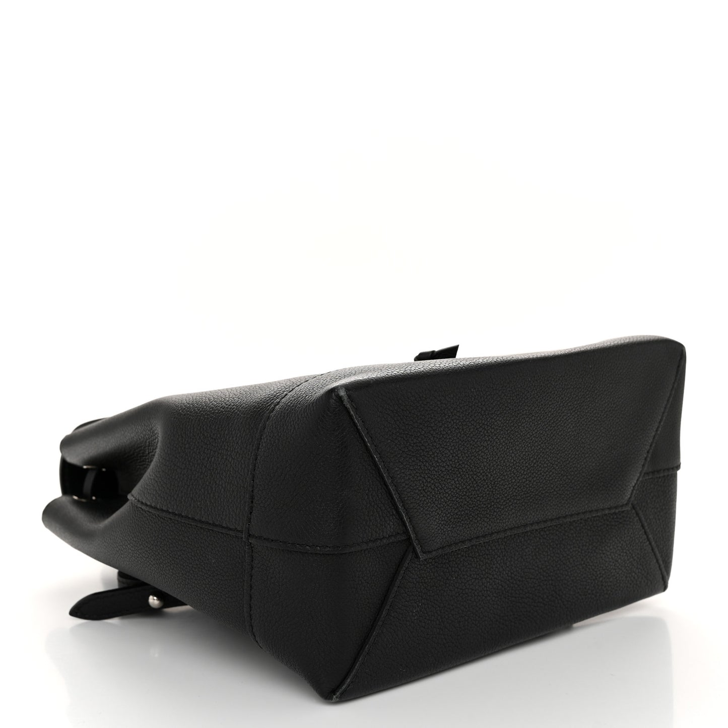 Calfskin Lockme Backpack Black