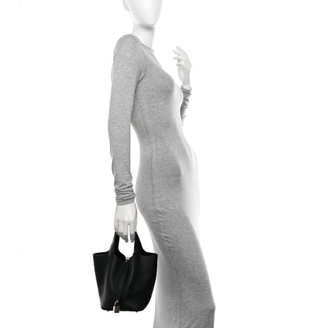 Taurillon Clemence Picotin Lock 18 PM Black