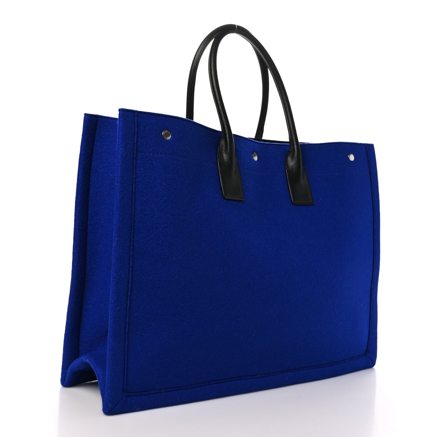 Wool Rive Gauche Tote Blue