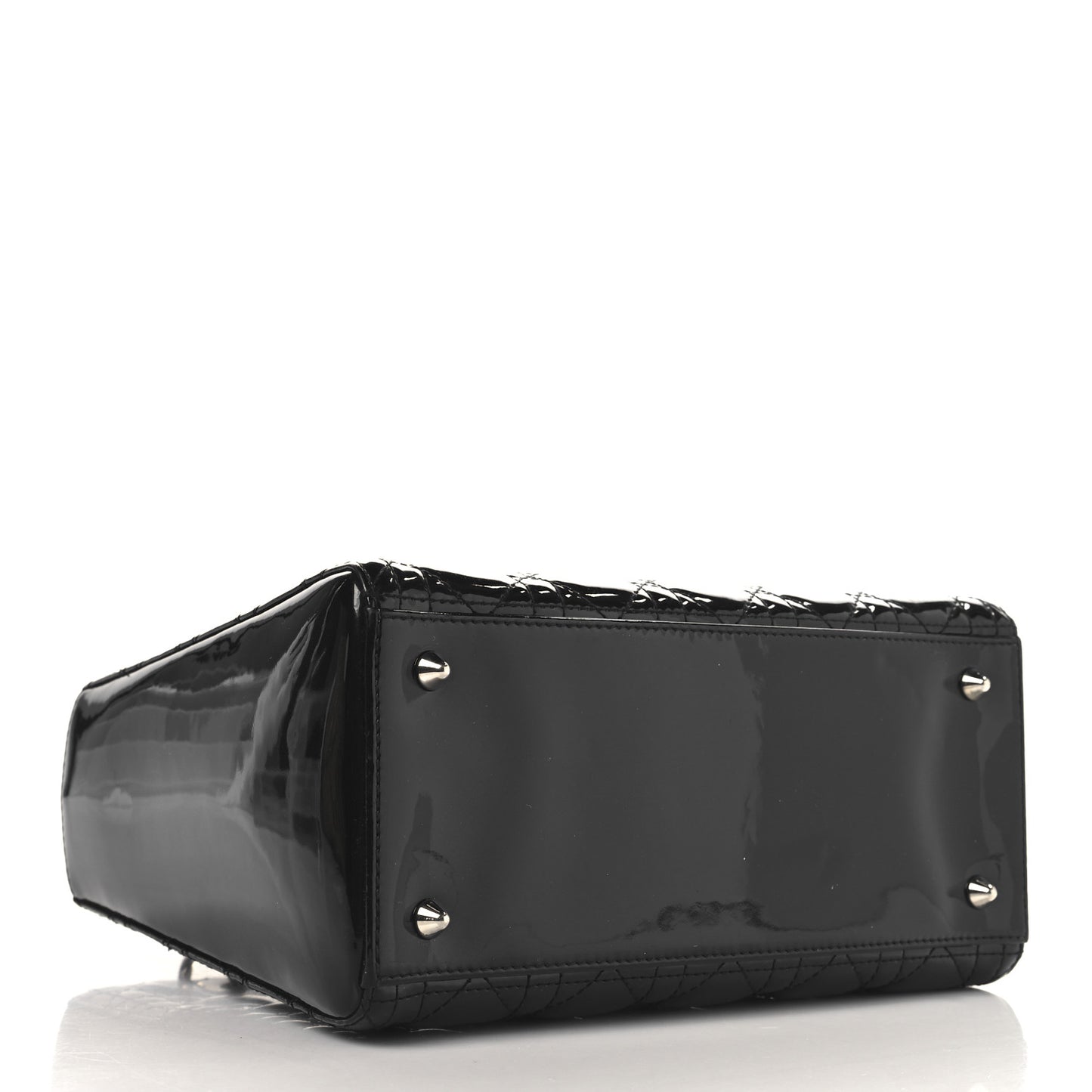 Patent Cannage Medium Lady Dior Black