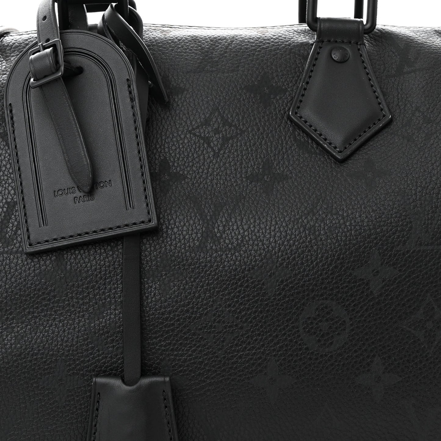 Calfskin Monogram Speedy P9 Bandouliere 30 Ultra Black
