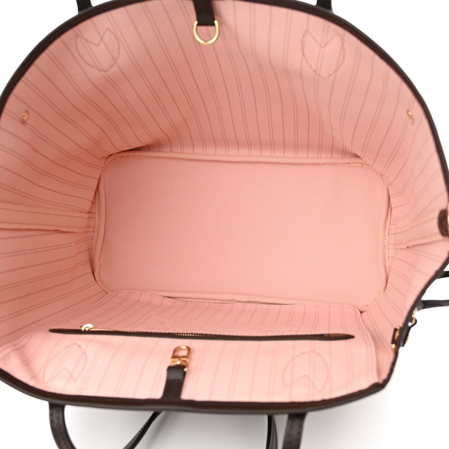 Damier Ebene Braided Neverfull MM Pink