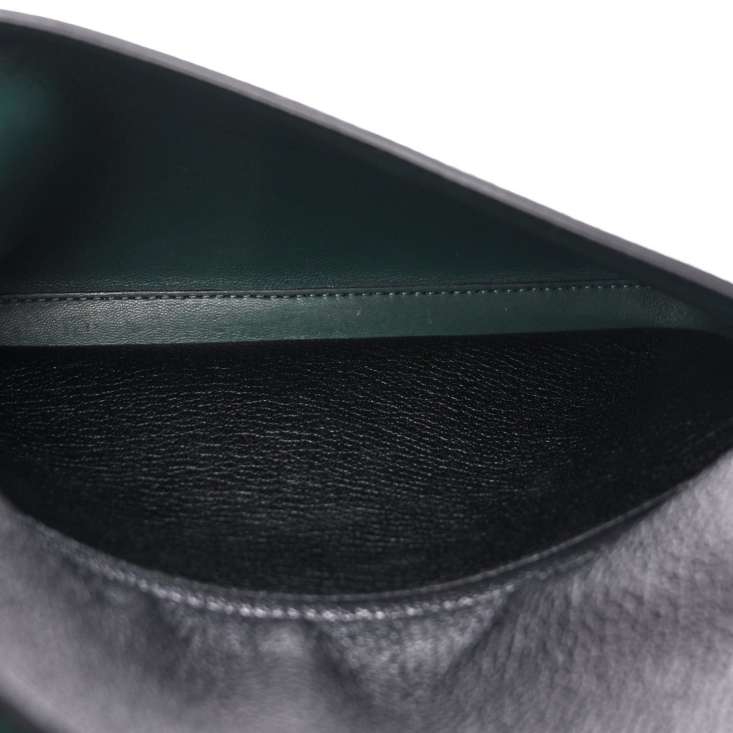 Calfskin Square Satchel Black