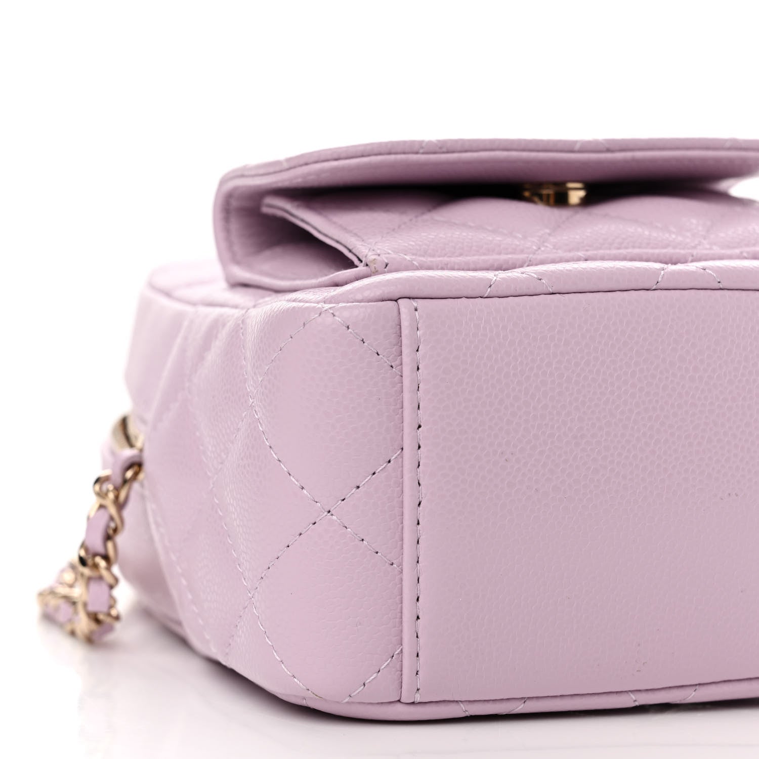 Chanel Caviar Quilted CC Mini Classic Backpack Light Purple 9 of 11