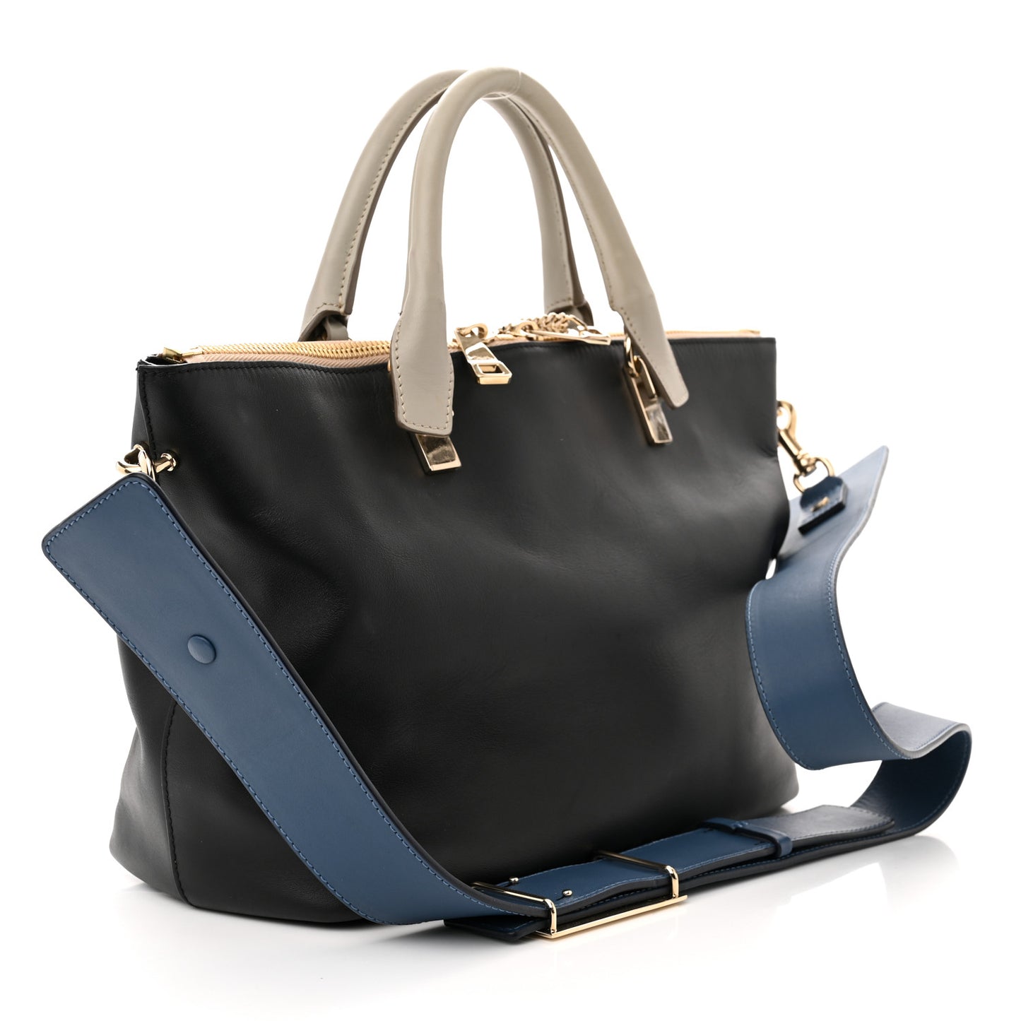 Smooth Calfskin Medium Baylee Tote Black