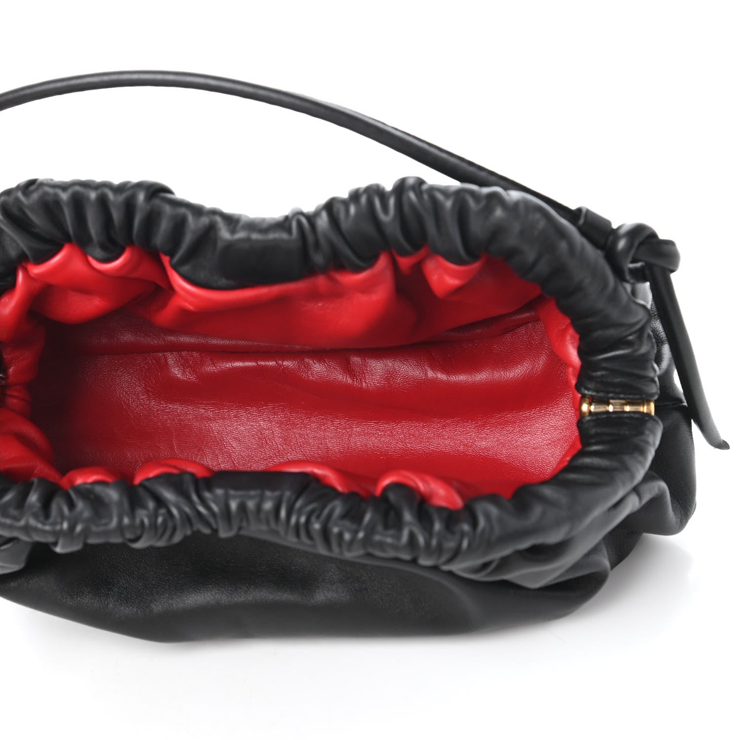 Mansur Gavriel Lambskin Mini Cloud Clutch Black Flamma 5 of 9