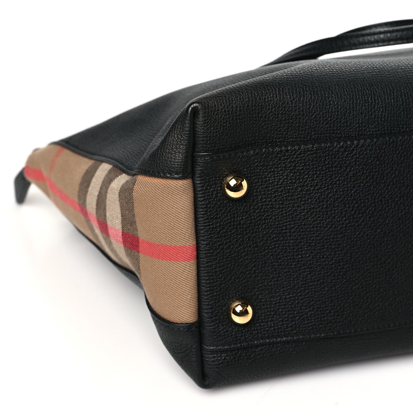 Derby Calfskin House Check Medium Welburn Tote Black