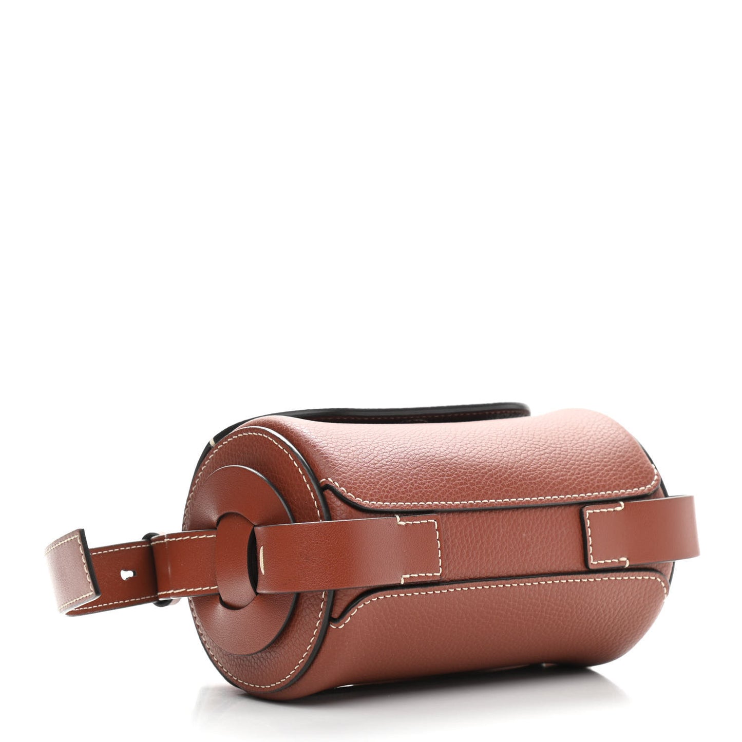 Small Grain Smooth Calfskin Mini Darryl Crossbody Sepia Brown