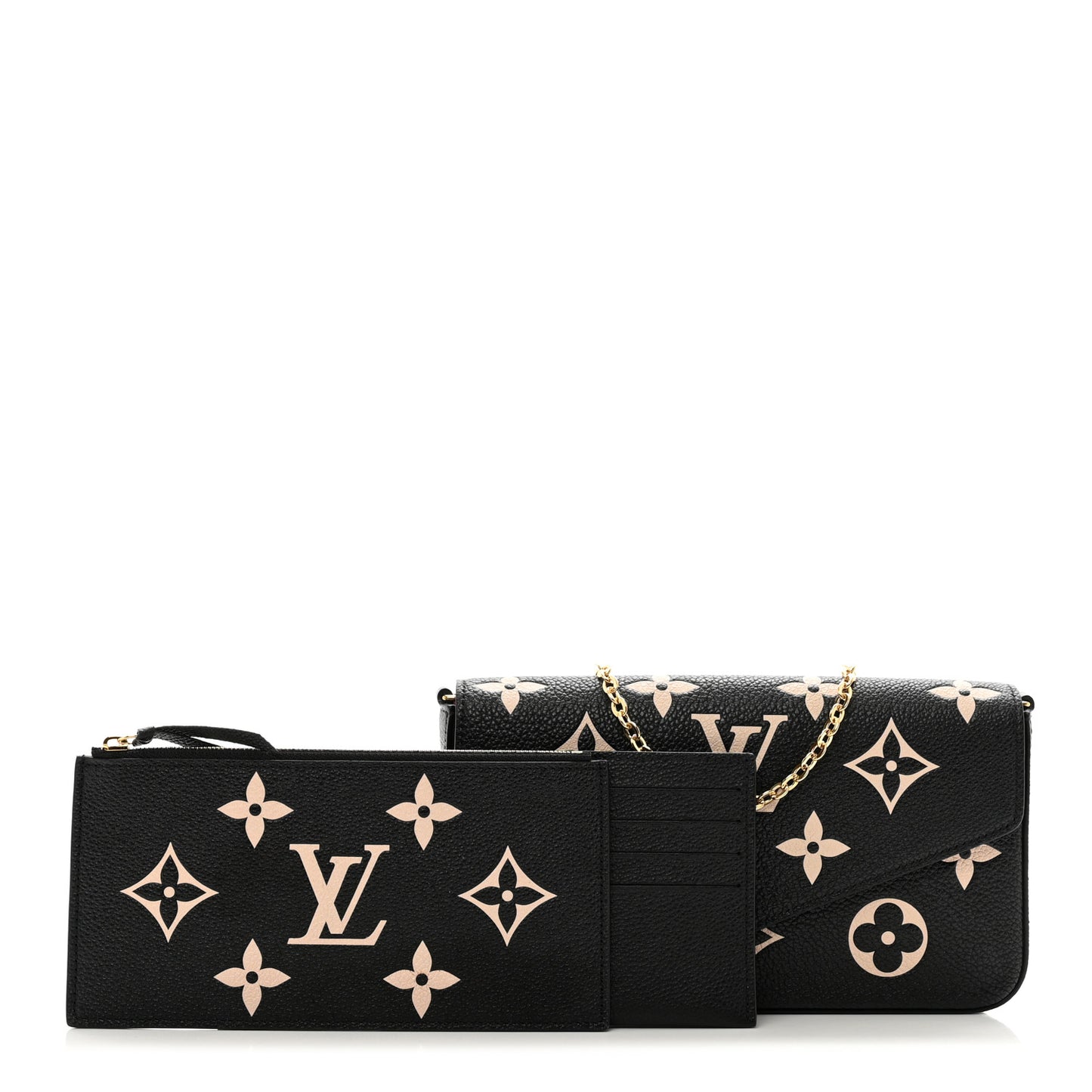 Empreinte Monogram Giant Felicie Pochette Black Beige