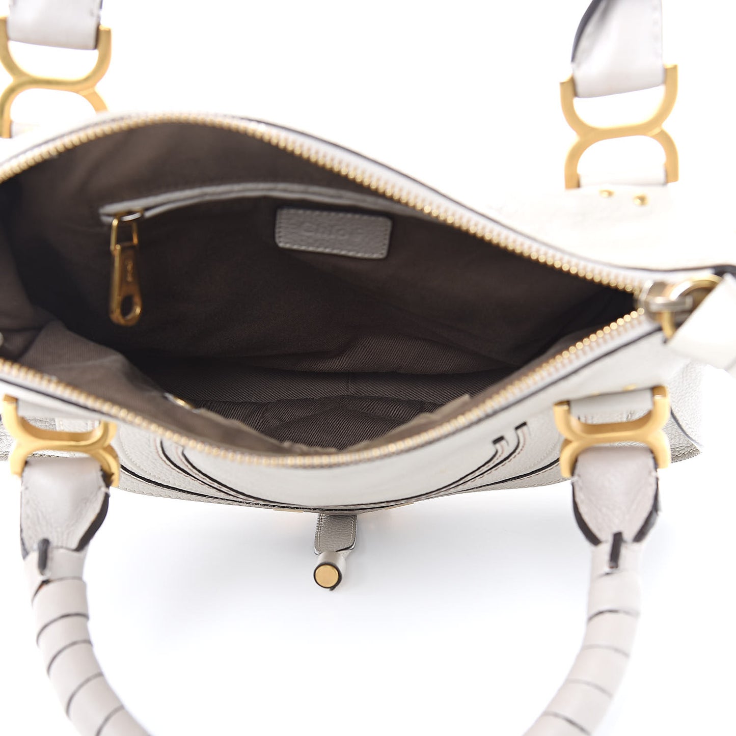 Calfskin Medium Marcie Satchel Dove