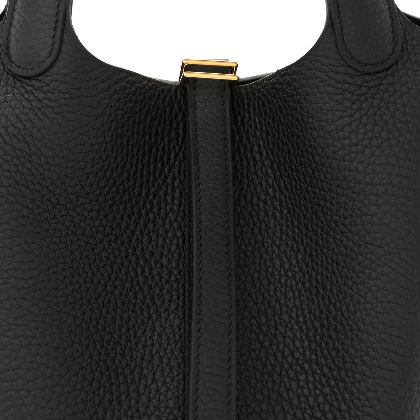 Taurillon Clemence Picotin Lock 18 PM Black