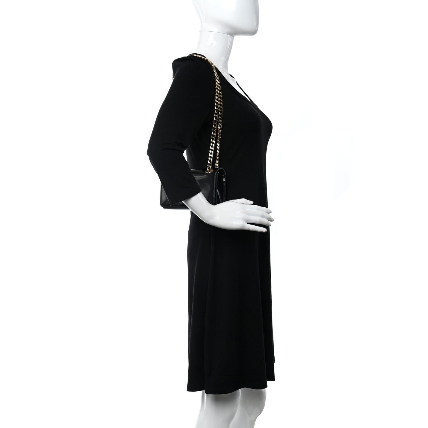 Calfskin 3.5 Mini Chain Bag Black