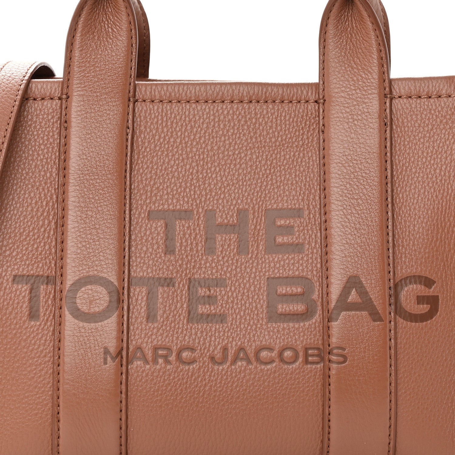 Marc Jacobs Grained Calfskin Mini The Tote Bag Argan Oil 9 of 18