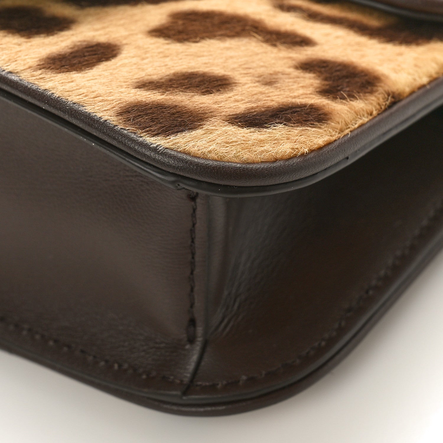 Valentino Garavani Pony Hair Leopard Vlogo Small Loco Shoulder Bag Brown Multicolor 8 of 8