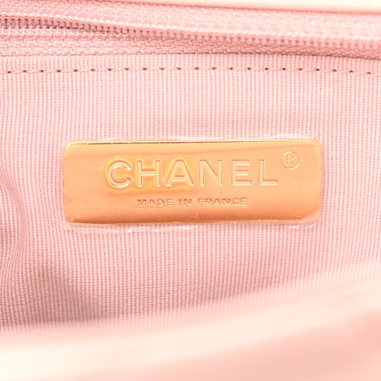 Lambskin Quilted Medium Chanel 19 Flap Light Pink