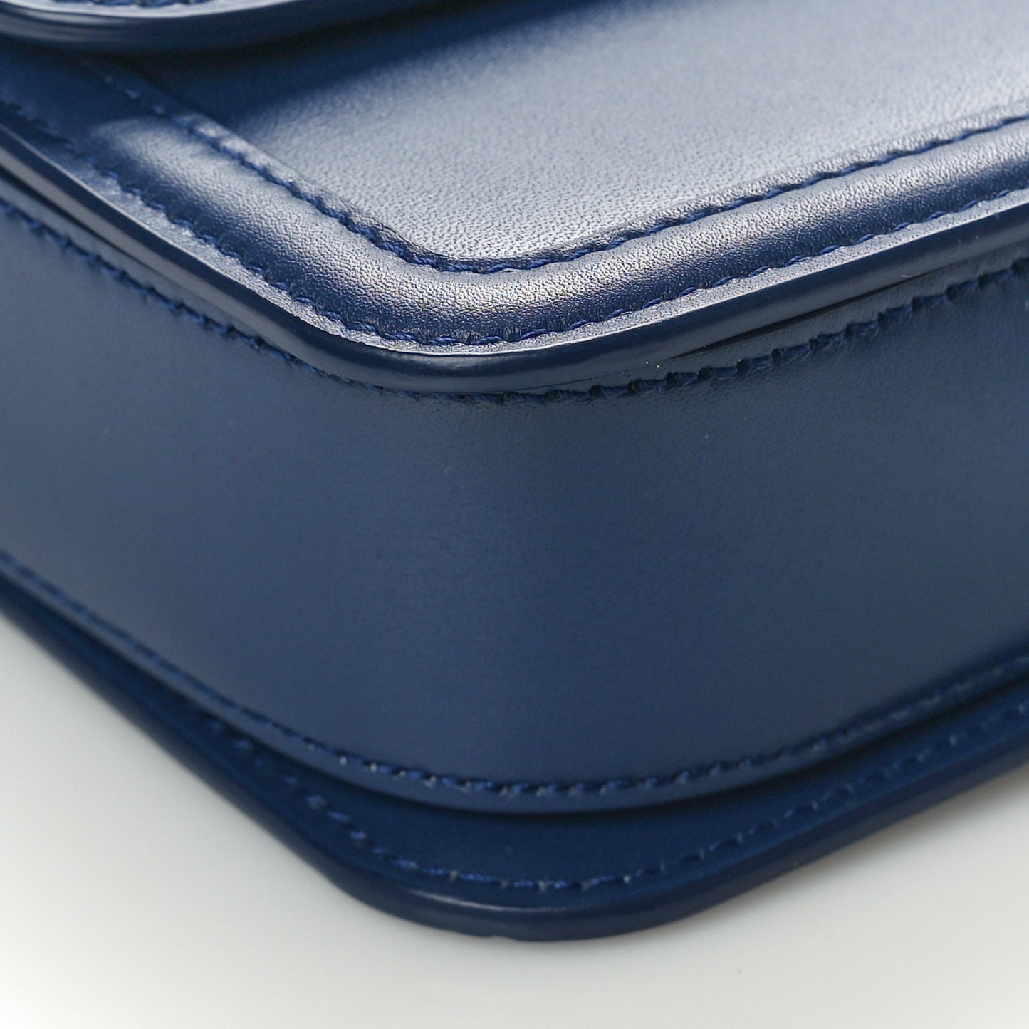 Box Calfskin Monogram Medium Solferino Satchel Blue