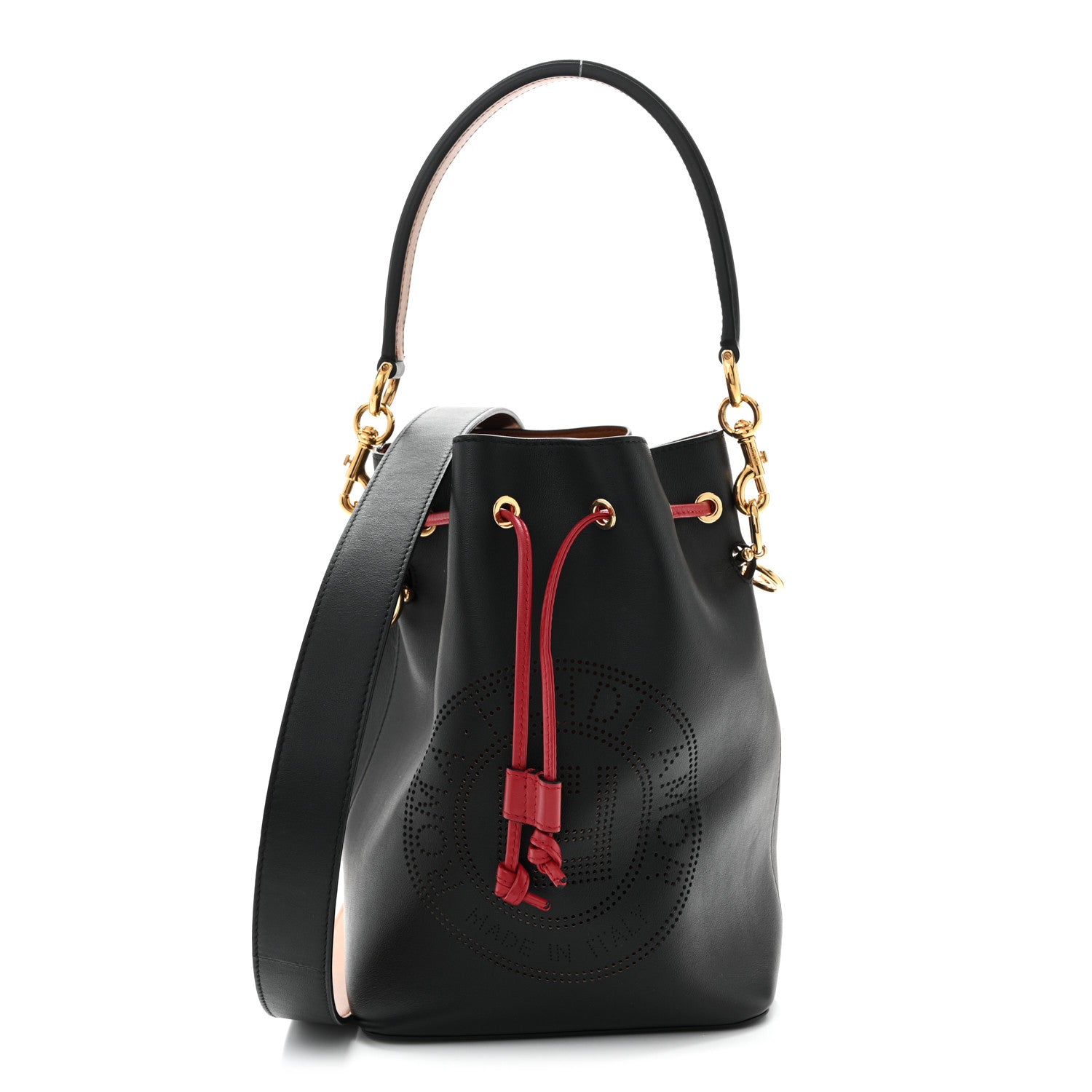 Fendi Vitello Grace F is Fendi Stamp Patch Perforated Small Mon