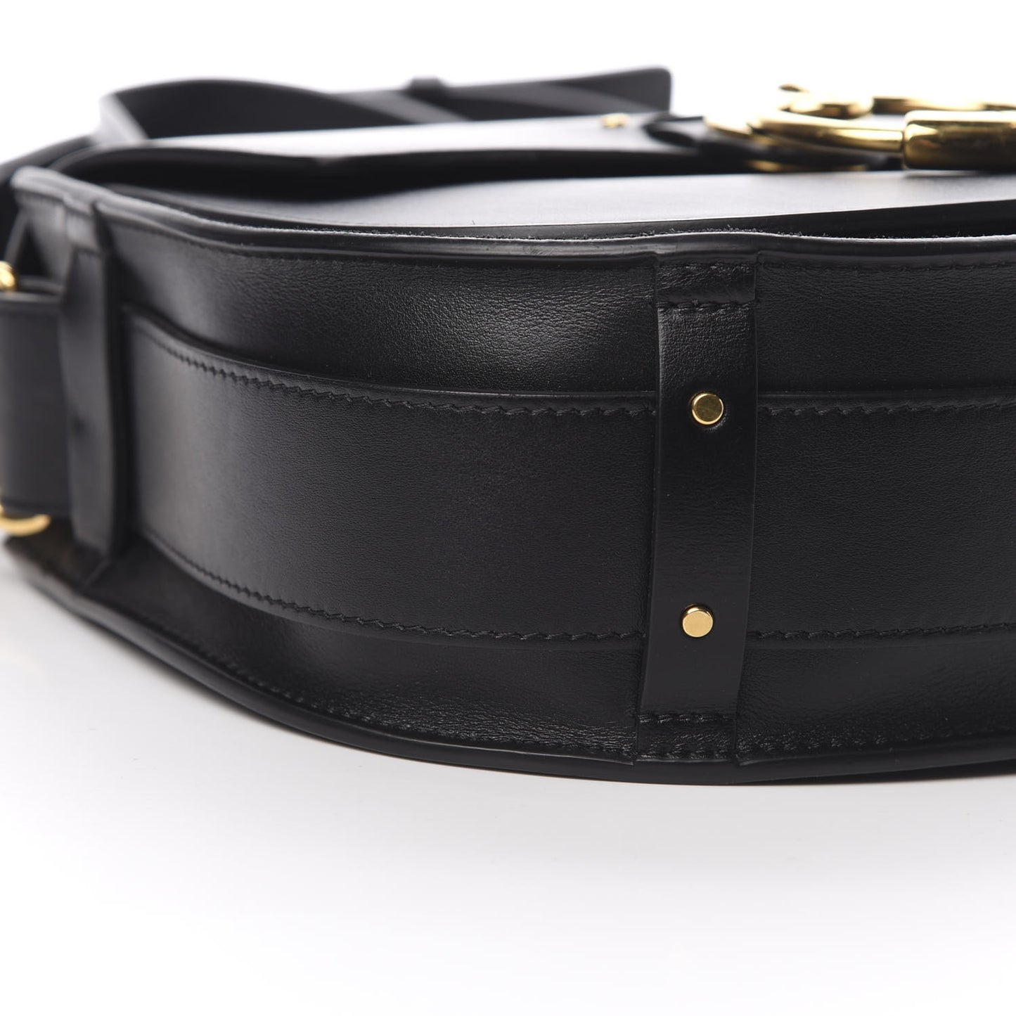 Grained Calfskin Large Tess Bag Black