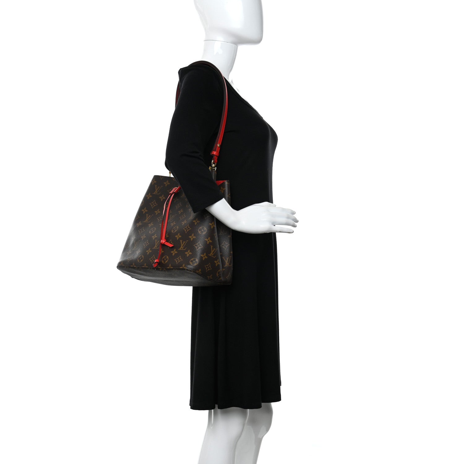 Louis Vuitton Monogram Neonoe MM Coquelicot 2 of 10