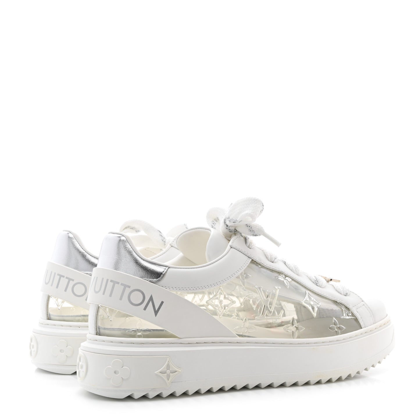 Monogram PVC Time Out Sneakers 39 Silver