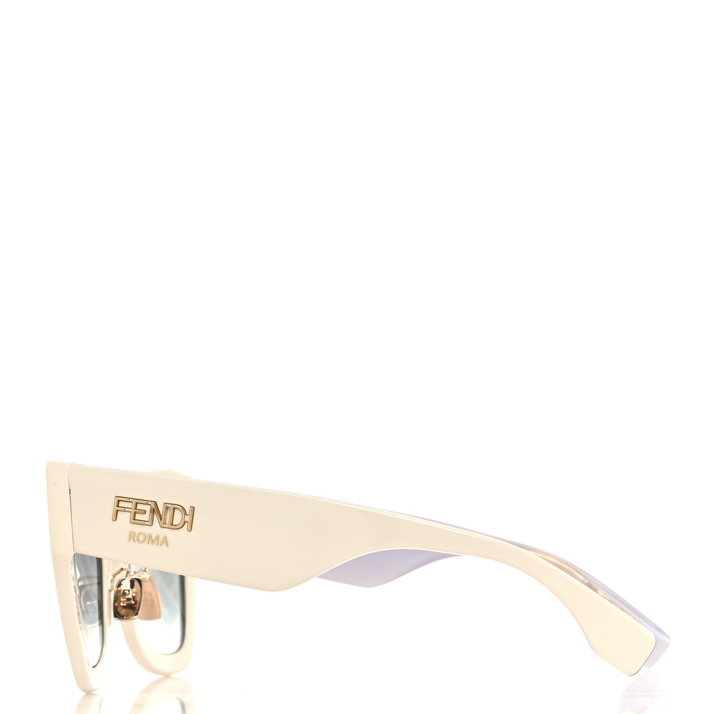 Acetate 53mm Sunglasses FF 0434/G/S White Gold