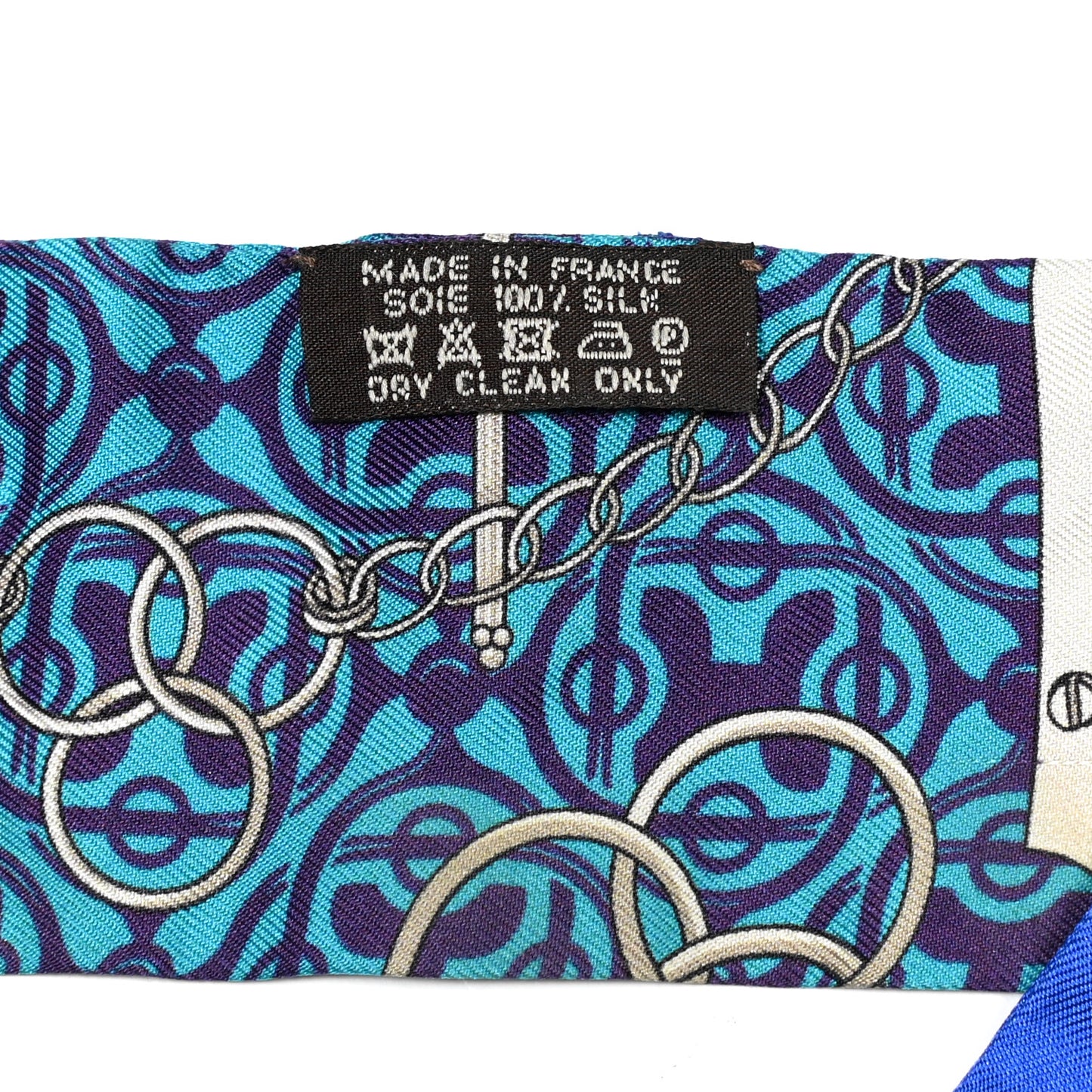 Silk Mors Et Gourmettes Remix Twilly Bleu Roy Turquoise Prune