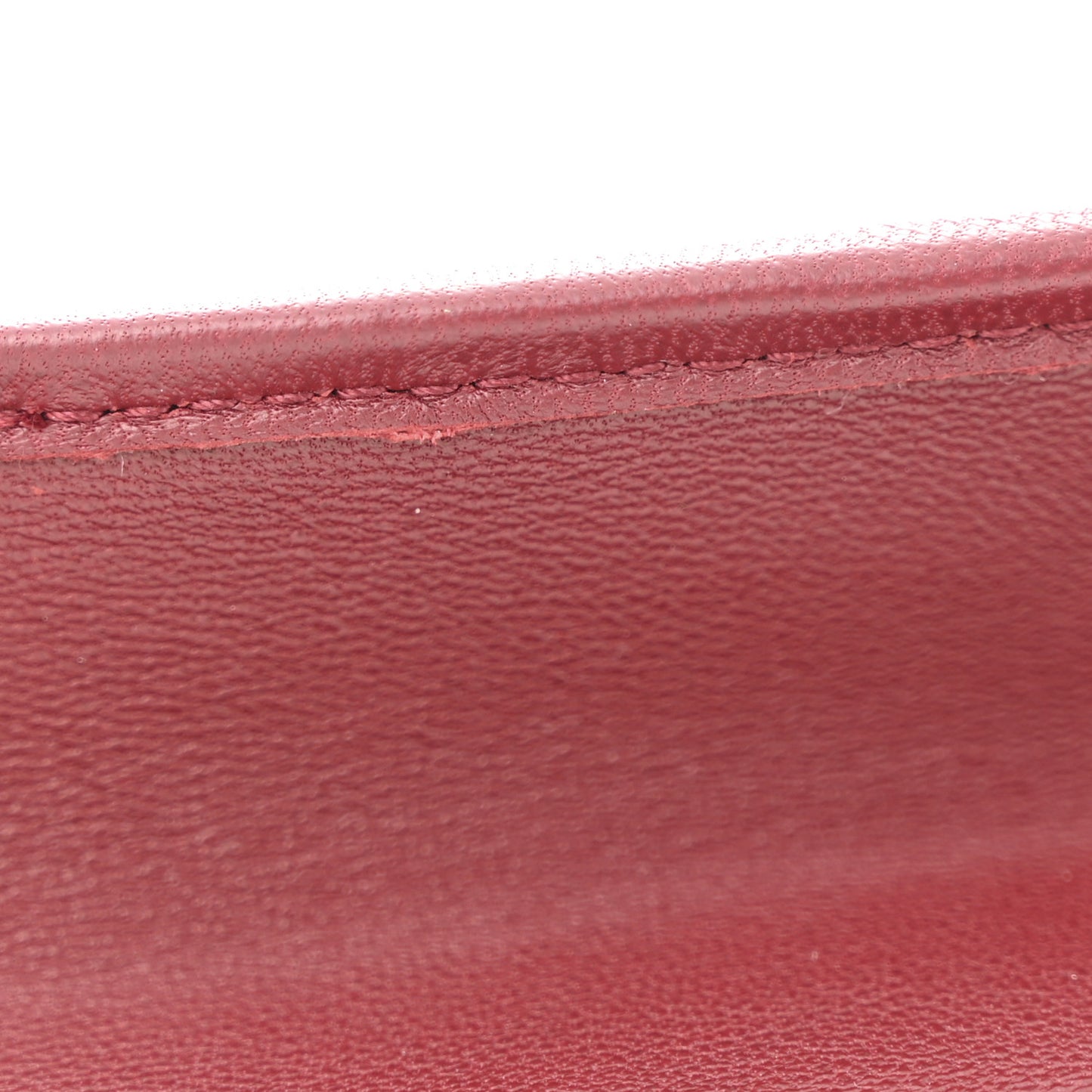 Nappa Intrecciato Flap Bag Burgundy