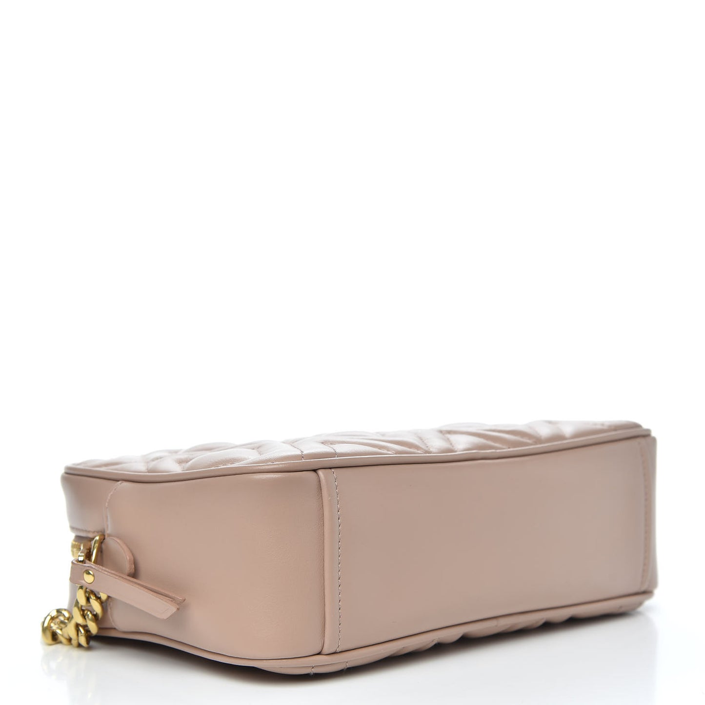 Soft Calf Quilted Camera Bag Cipria