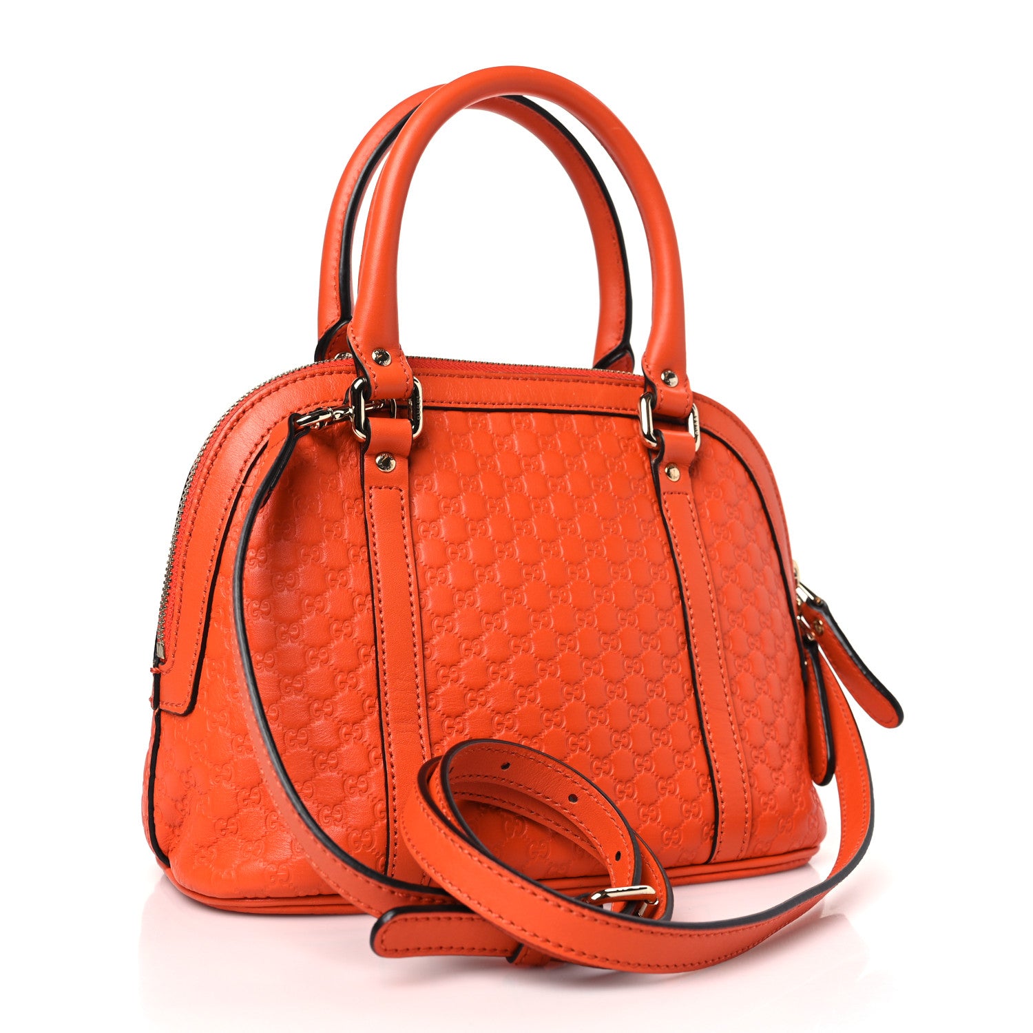 Gucci Microguccissima Mini Dome Bag Sun Orange 3 of 9