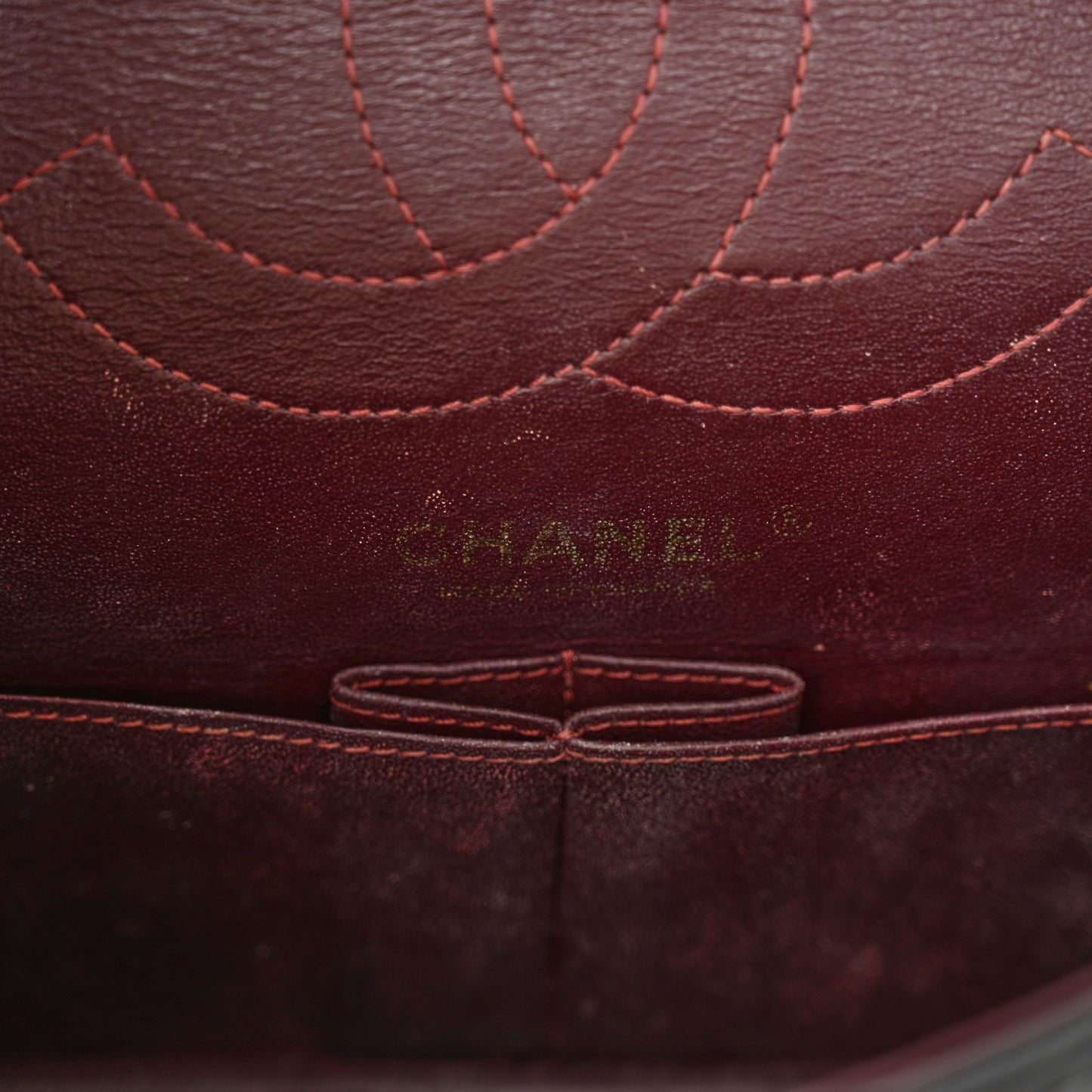Aged Calfskin Quilted 2.55 Reissue 225 Flap Black