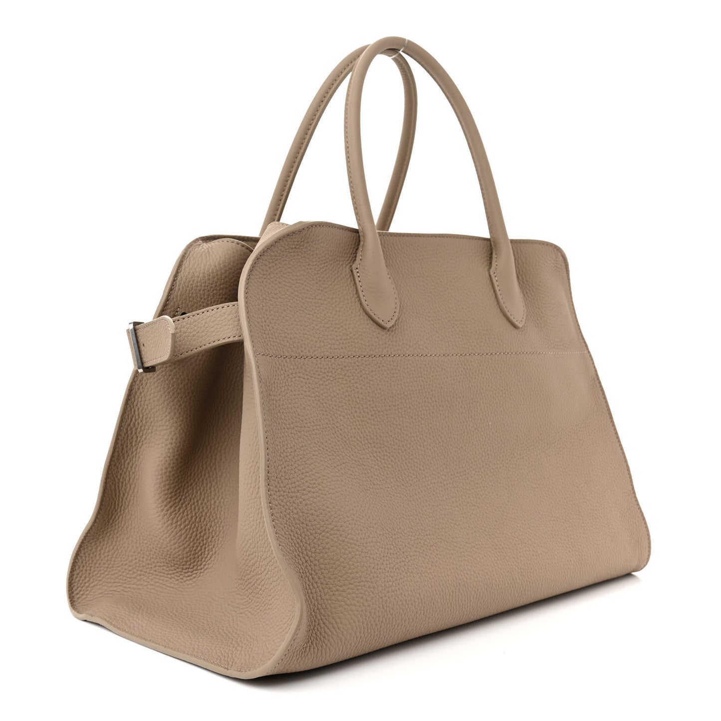 Matte Grained Calfskin Soft Margaux 15 Dark Taupe