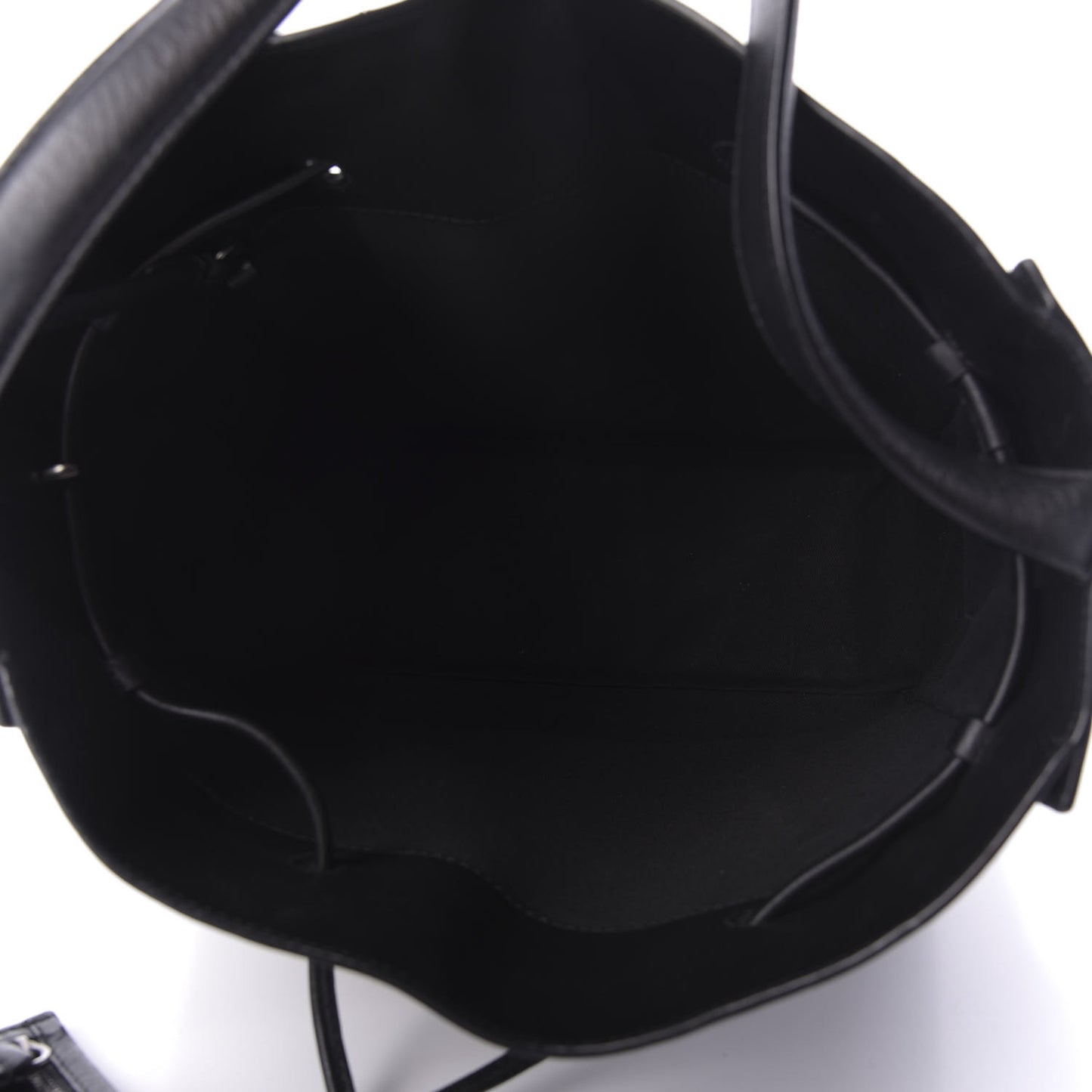 3.1 Smooth Calfskin Large Soleil Bucket Bag Black