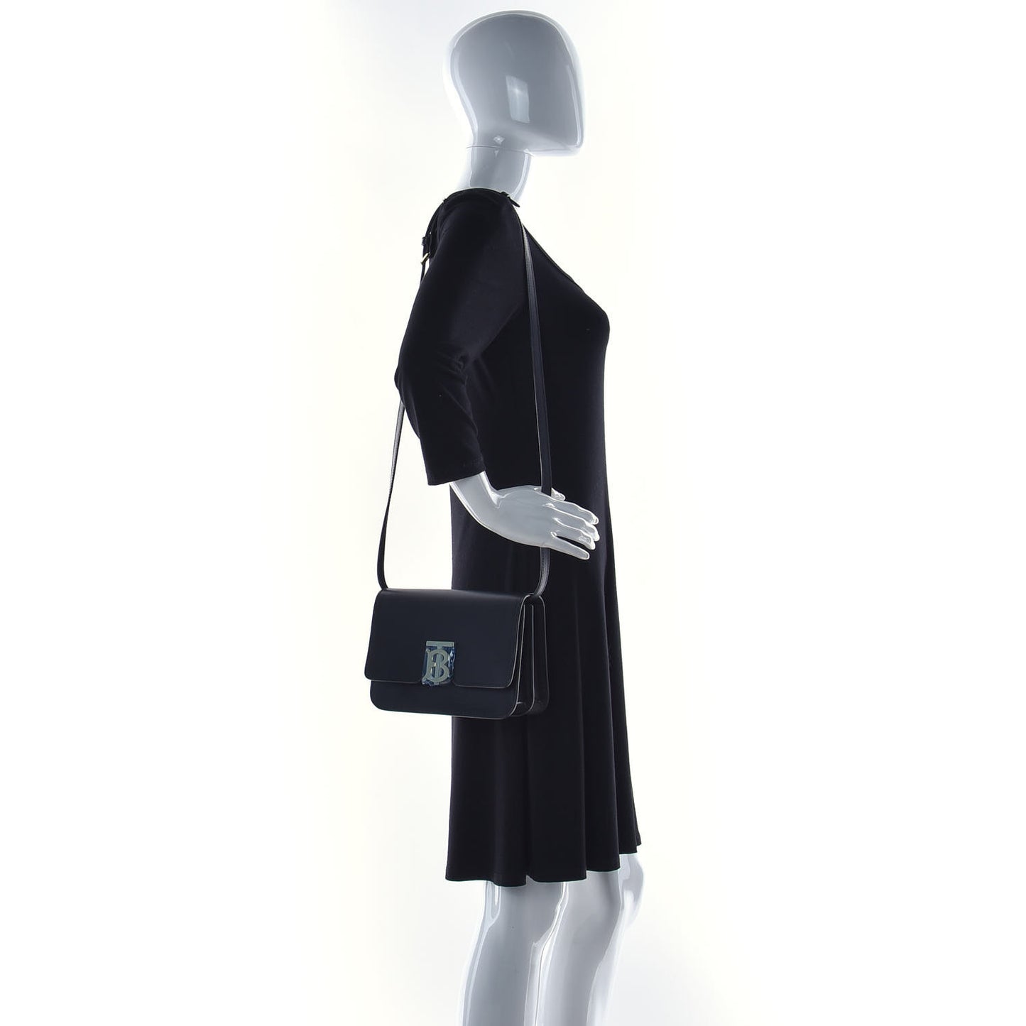 Calfskin Small TB Bag Black