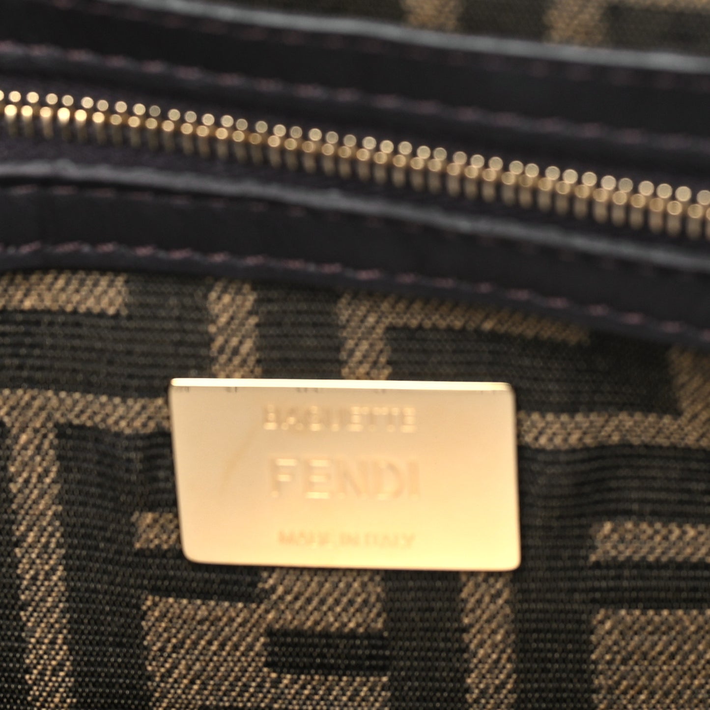 Fabric Jacquard FF 1974 Medium Baguette Tobacco Moro Black