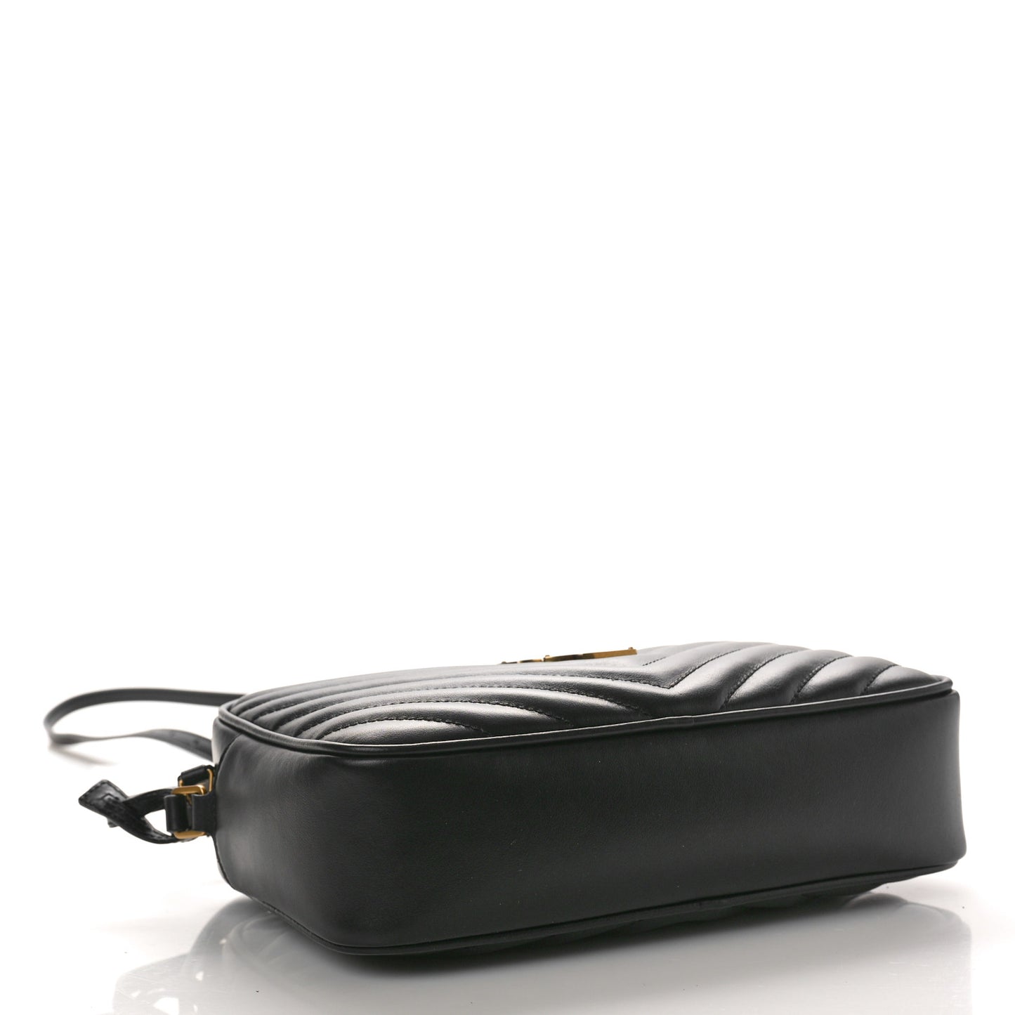 Calfskin Matelasse Monogram Lou Camera Bag Black