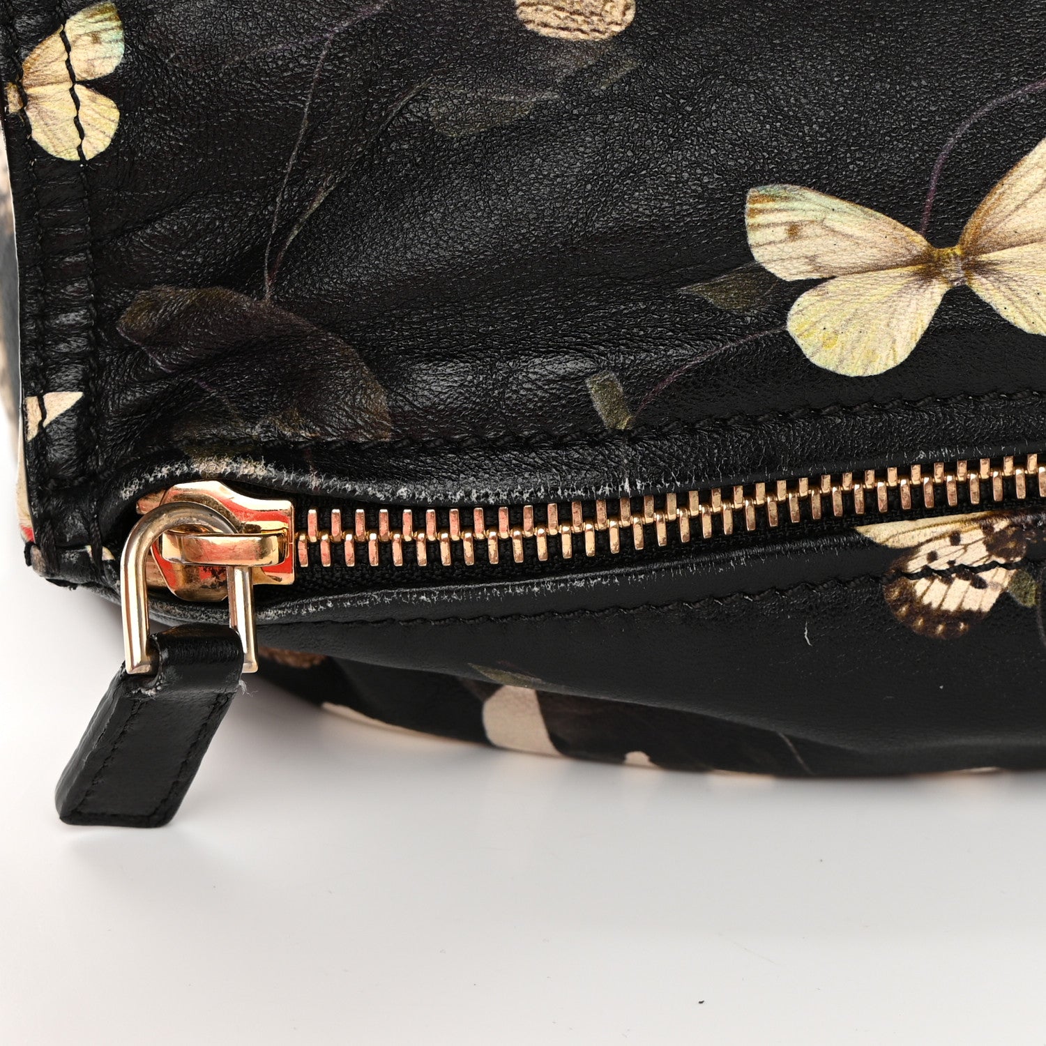 Givenchy Lambskin Magnolia and Moth Print Mini Pandora Black 12 of 16