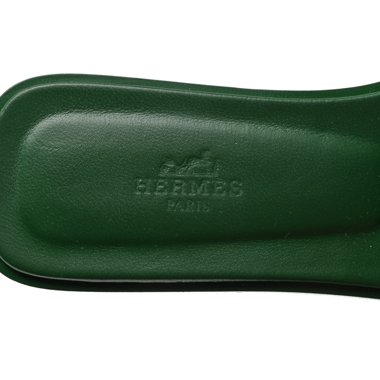 Hermes Epsom Oran Sandals 37 Vert Cactus 6 of 9