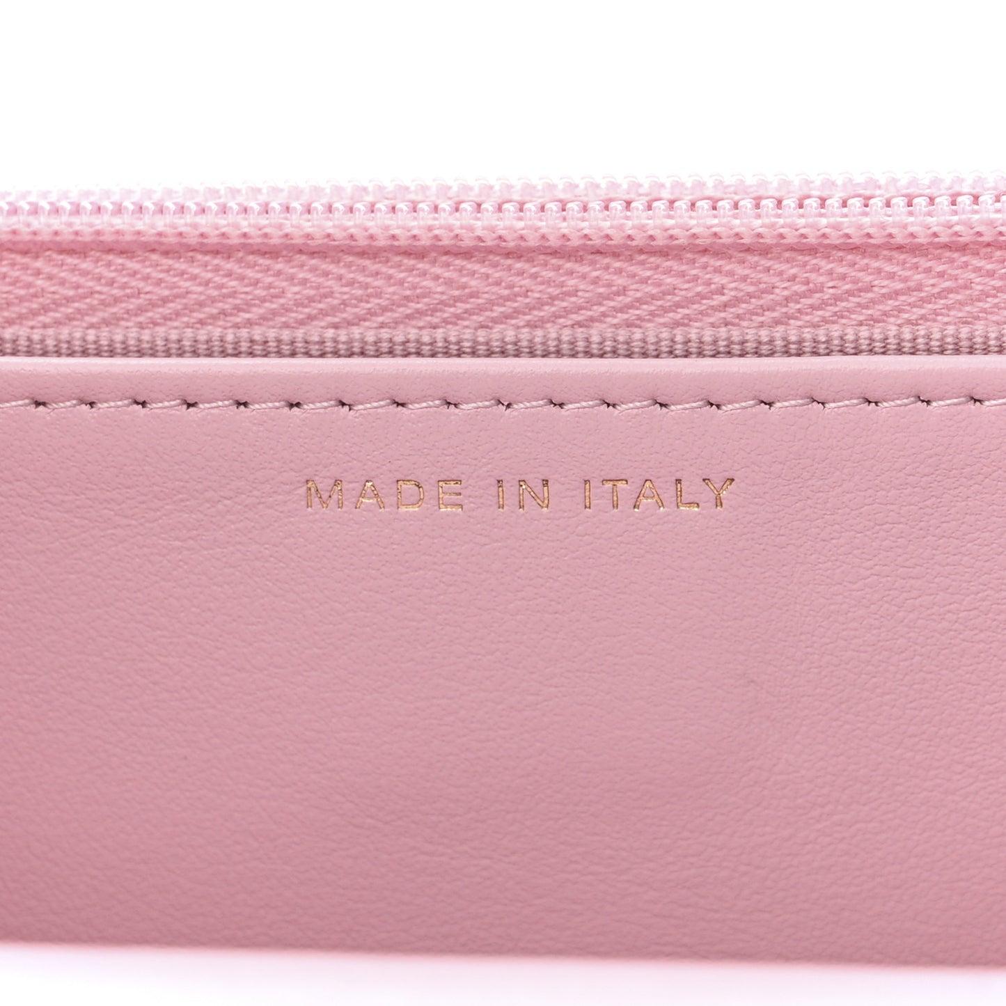 Lambskin Quilted Logo WOC Wallet On Chain Pink